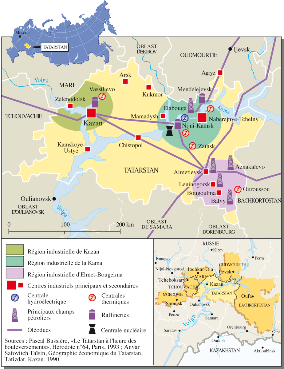 Татарстан энергетикасының французча карта