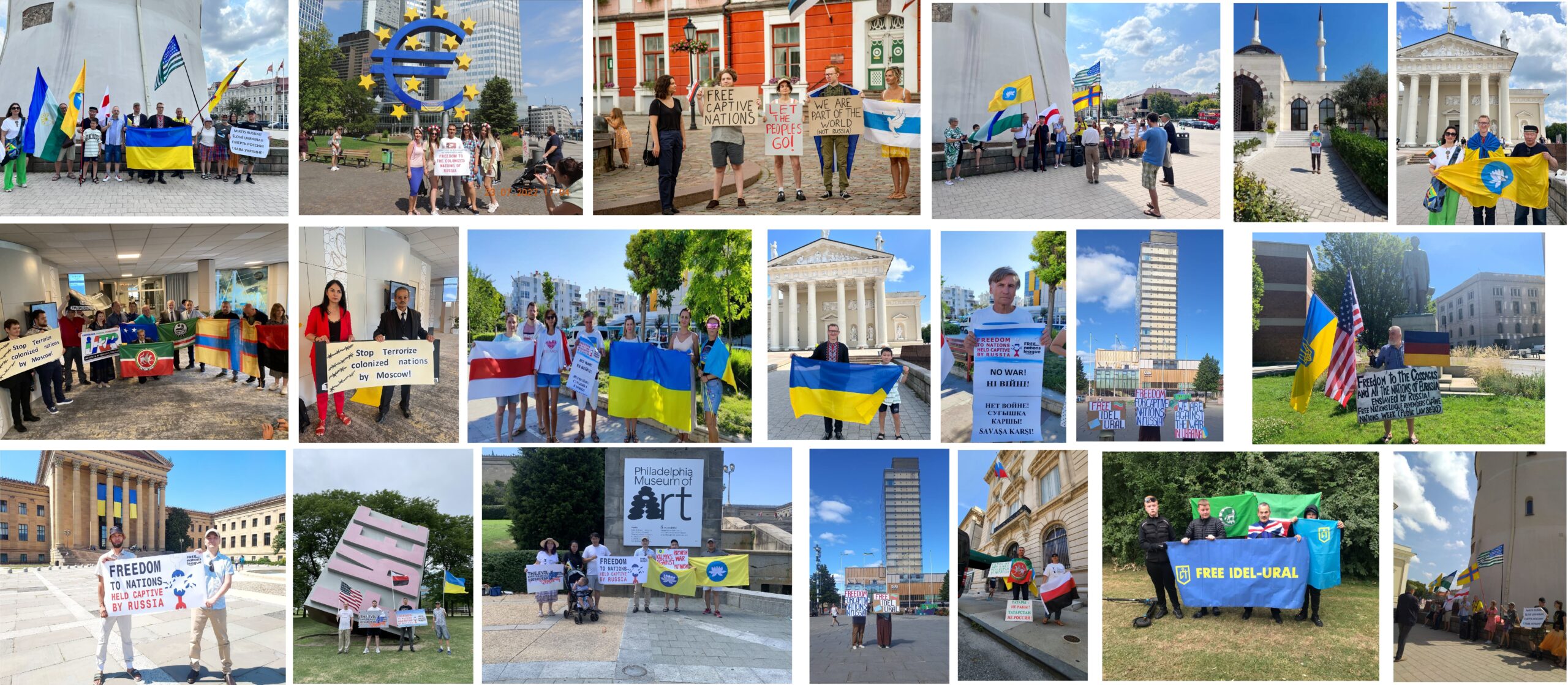 <strong>«Спасение в независимости»: в 11 городах мира прошли акции представителей порабощенных Москвой народов</strong>